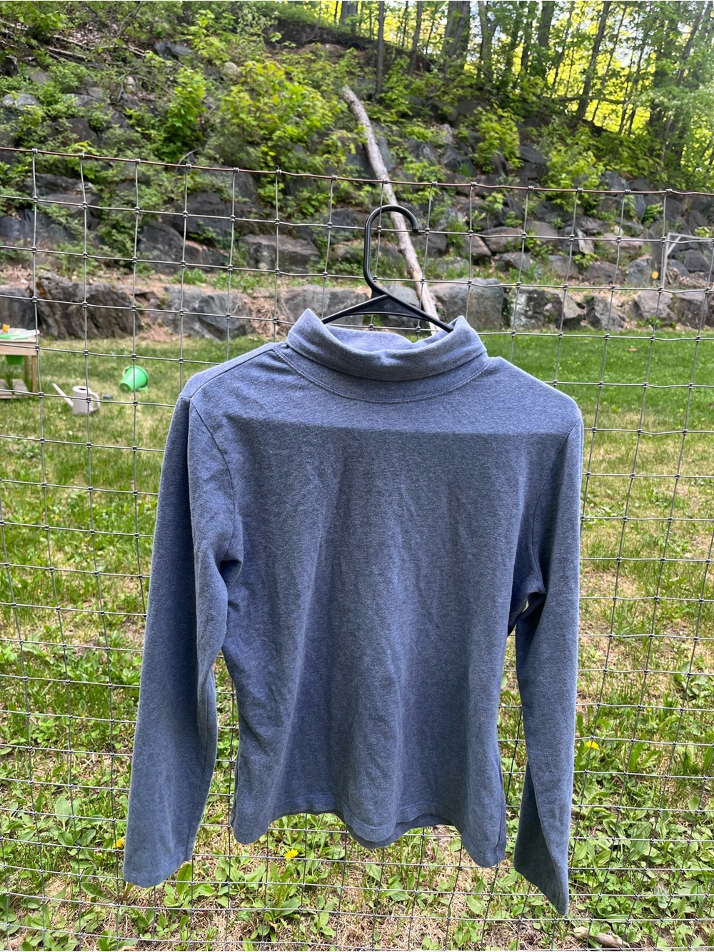 L.L. Bean Women’s Heathered Light Blue Turtleneck